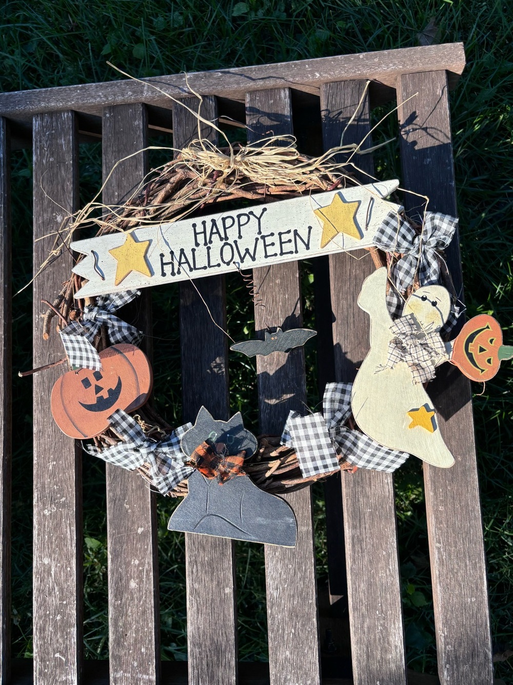 Vintage Halloween wreath